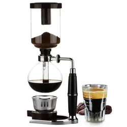 Japanese Style Siphon Coffee Maker Tea Siphon Pot Vacuum Coffeemaker Glass Type Coffee Machine Filter