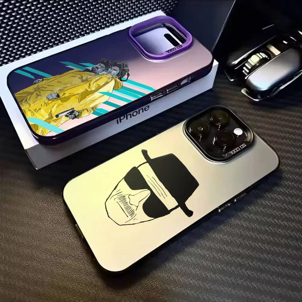 

Walter White Breaking Bad Phone Case For iPhone 17,16,15,14,13,12,11,Mini,Pro,E,MAX White Matte Shockproof Cover