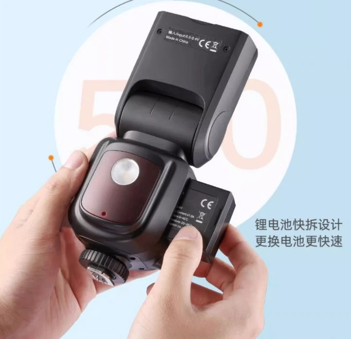 Hi-900 Round Flash | TTL & High-Speed Sync | Universal Hot Shoe for Canon Nikon Sony | Off-Camera Fill Light