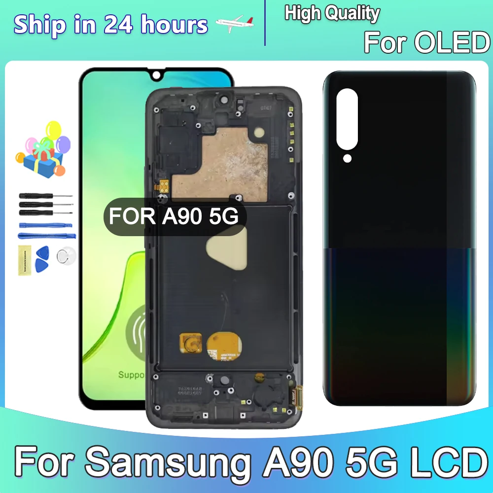 OLED For Samsung A90 5G LCD Replacement Parts Display Touch Screen For Samsung A908B A908N A908 Screen