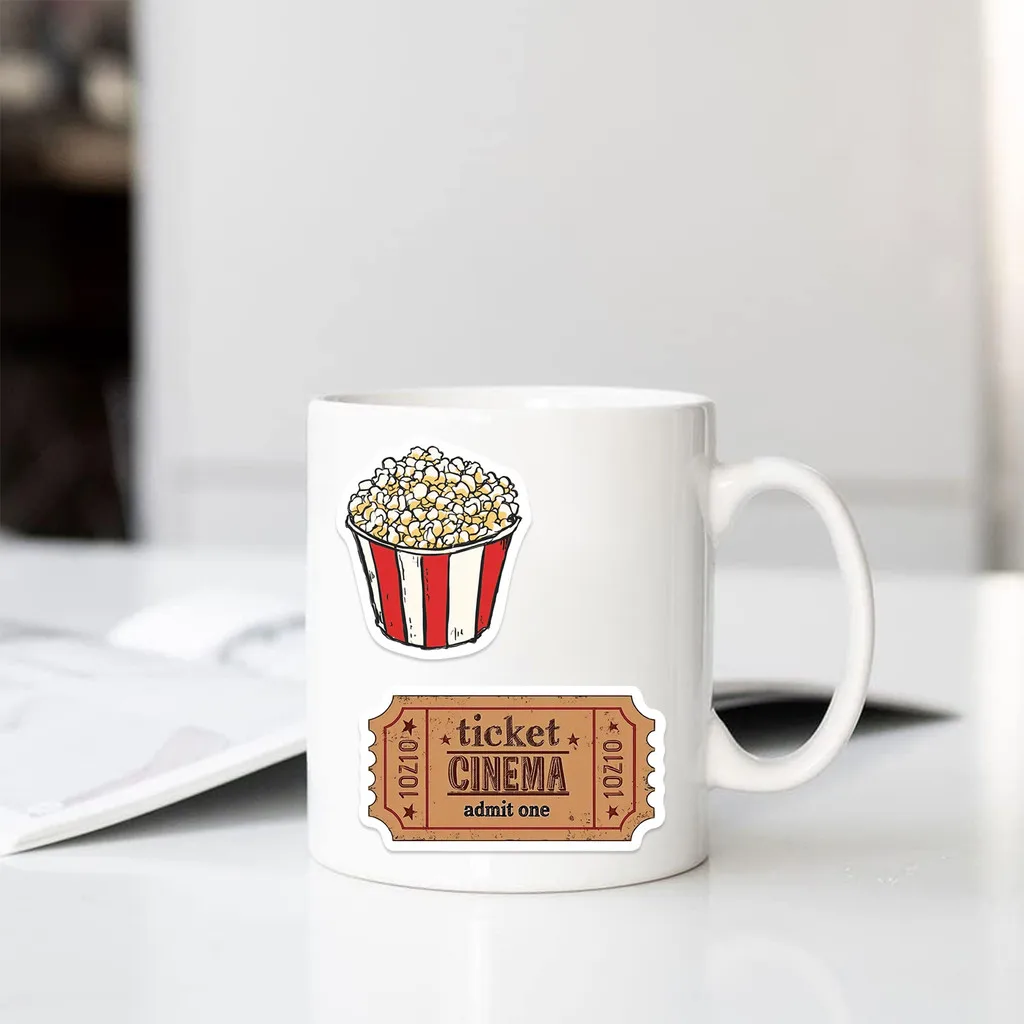 50 Pcs Cartoon Retro Classic Movie Elements Graffiti Stickers - Waterproof DIY Decor Decals for Guitars AnimeWorlds Store