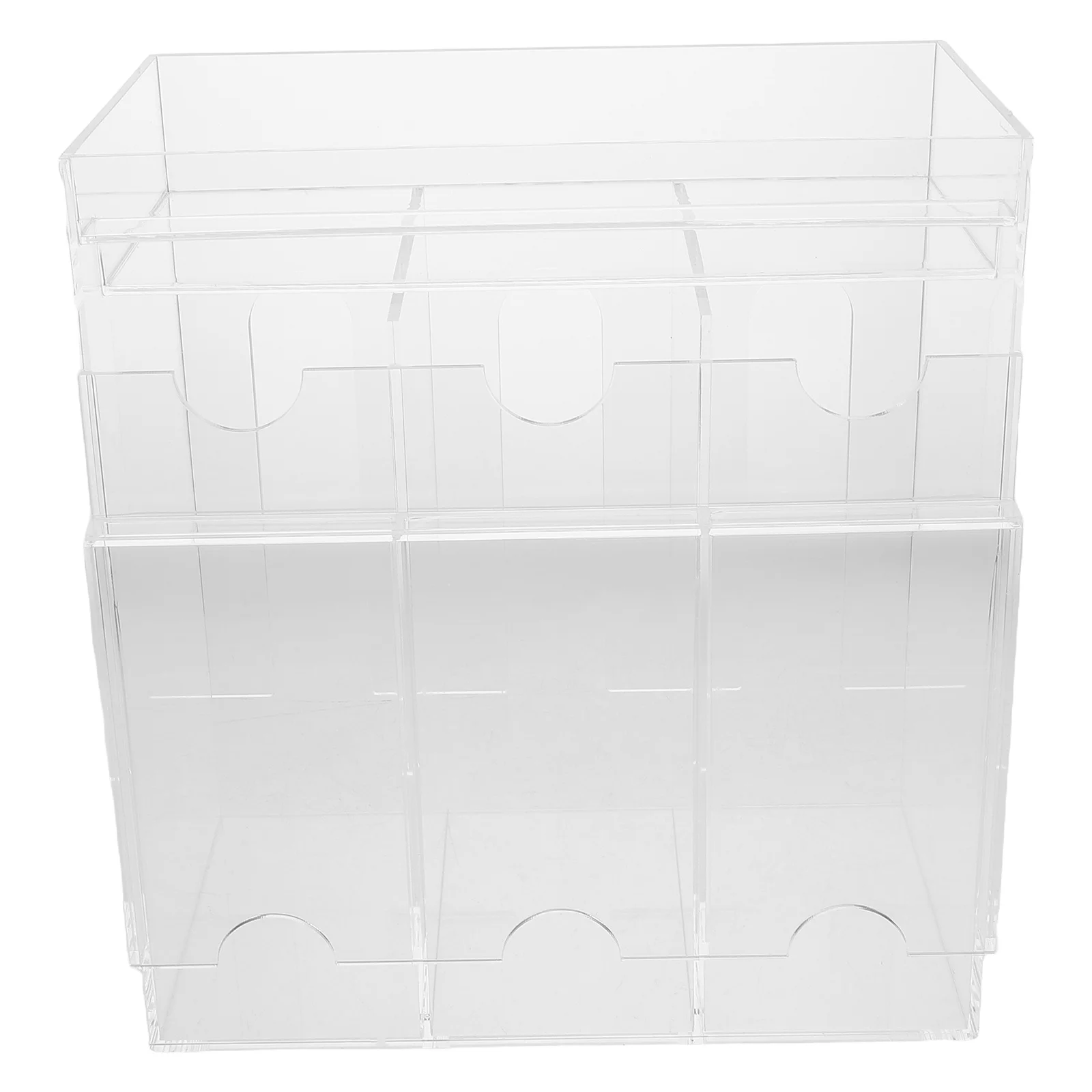 

Clear Card Storage Box Transparent Acrylic Organizer for Trading Business Photocards Versatile Storage Simple Maintenance