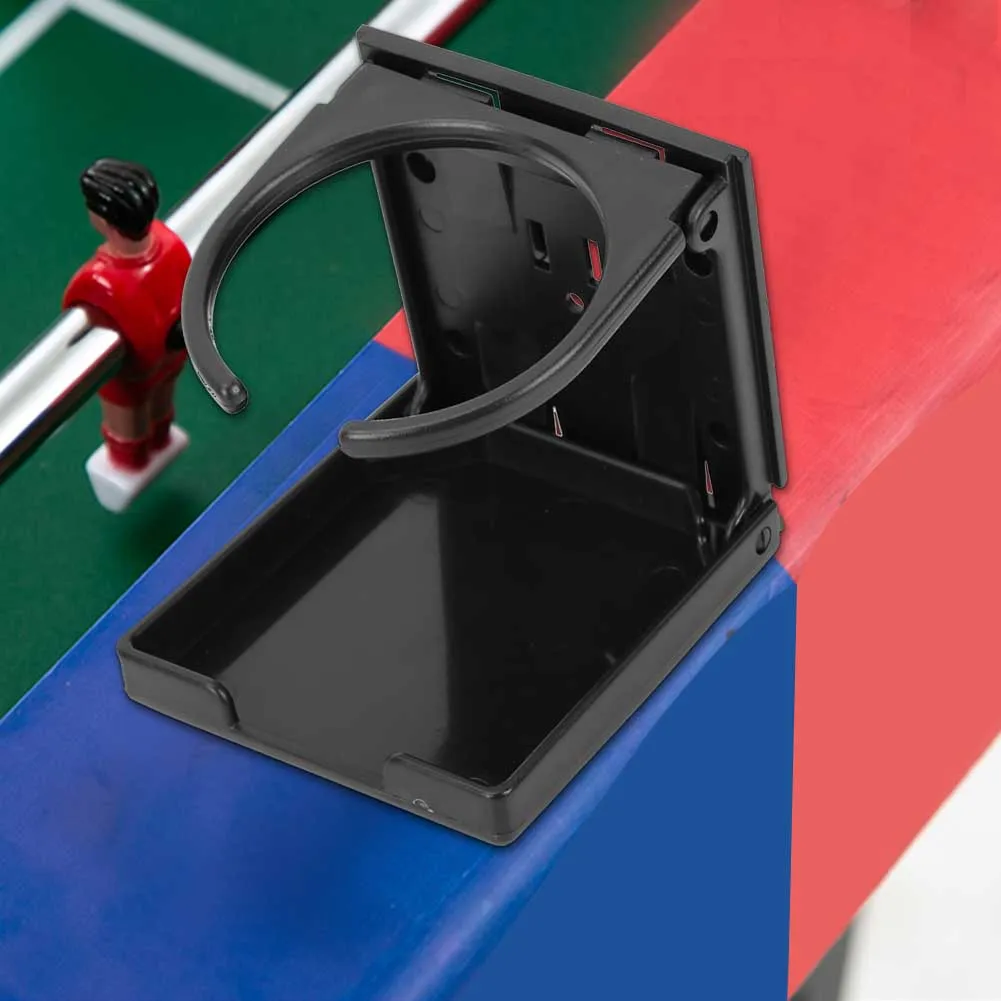 Portavasos para bebidas, portavasos de mesa, mesa de futbolín negra de plástico, soporte para vasos de bebidas de coque externo para coche, portavasos