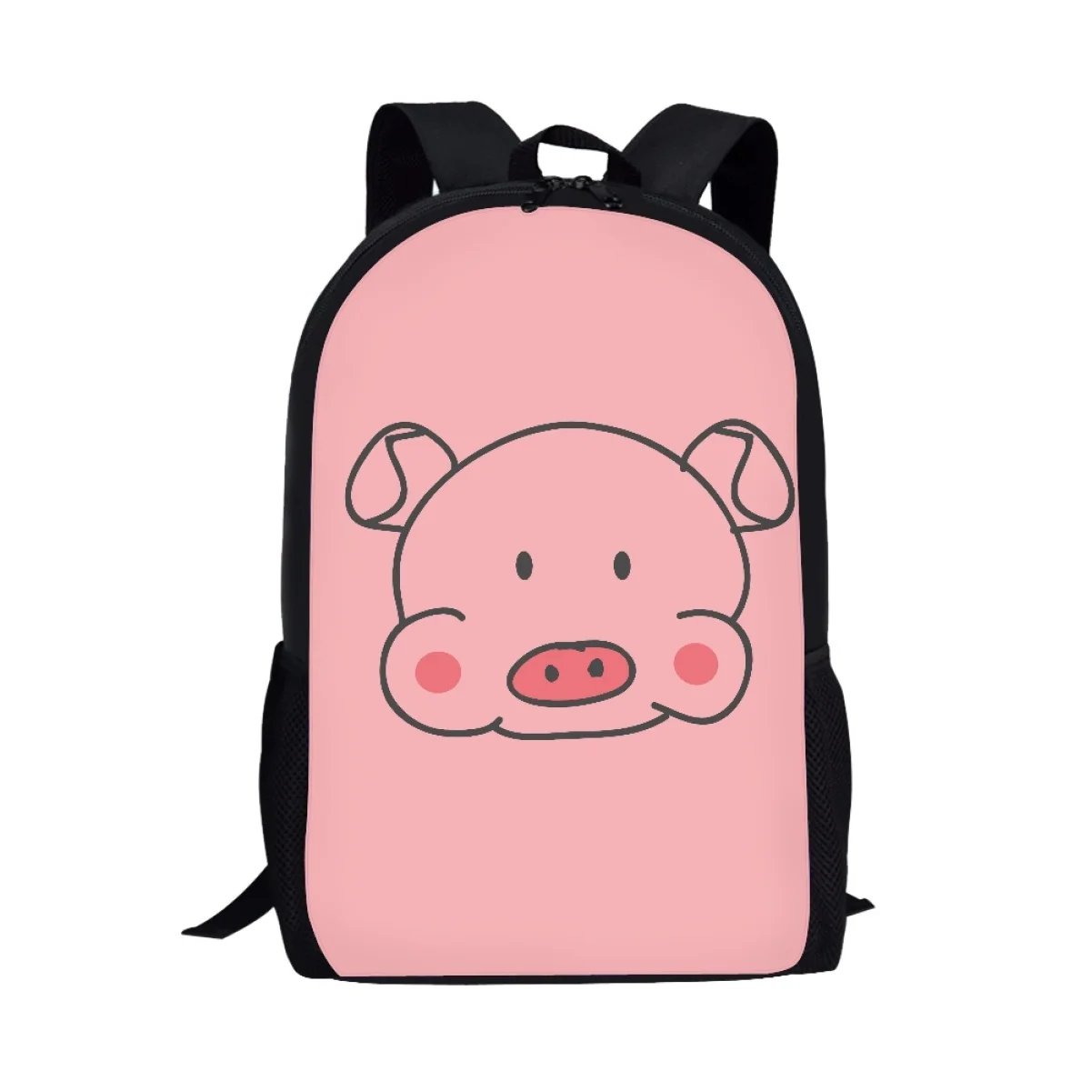 Mochilas escolares ortopédicas con diseño de cerdo de dibujos animados para niños, mochila escolar primaria para adolescentes, niños y niñas, mochila de gran capacidad