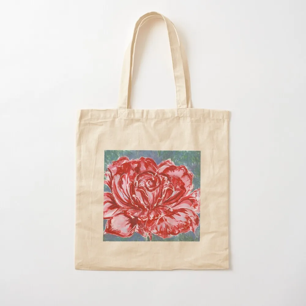 Red Red Rose Tote Bag supermarket folding bag Portable shopping bag shopper bags Fabric