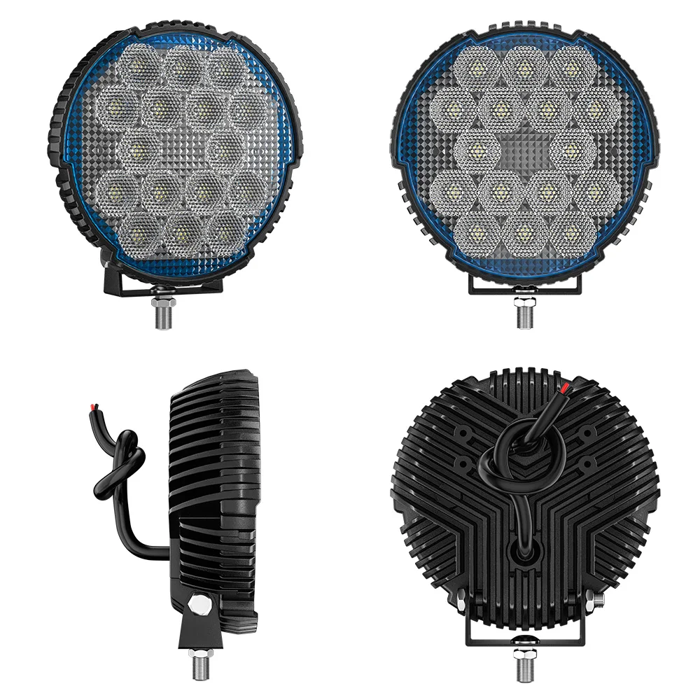 4.7 بوصة أضواء العمل المستديرة 9-32 فولت 45 واط السيارات LED على الطرق الوعرة مركبة تعديل الكاشف رصف ATV SUV 5X5 قارب جيب المصابيح الأمامية