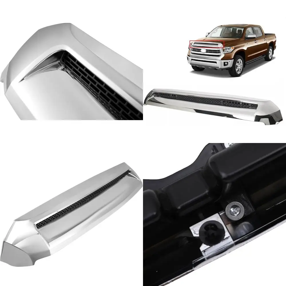 

Литье выпуклости переднего верхнего капота Tundra — новый хромированный передний верхний выпуклый выпуклость капота, совместимый с Toyota Tundra 2014-2021 гг.