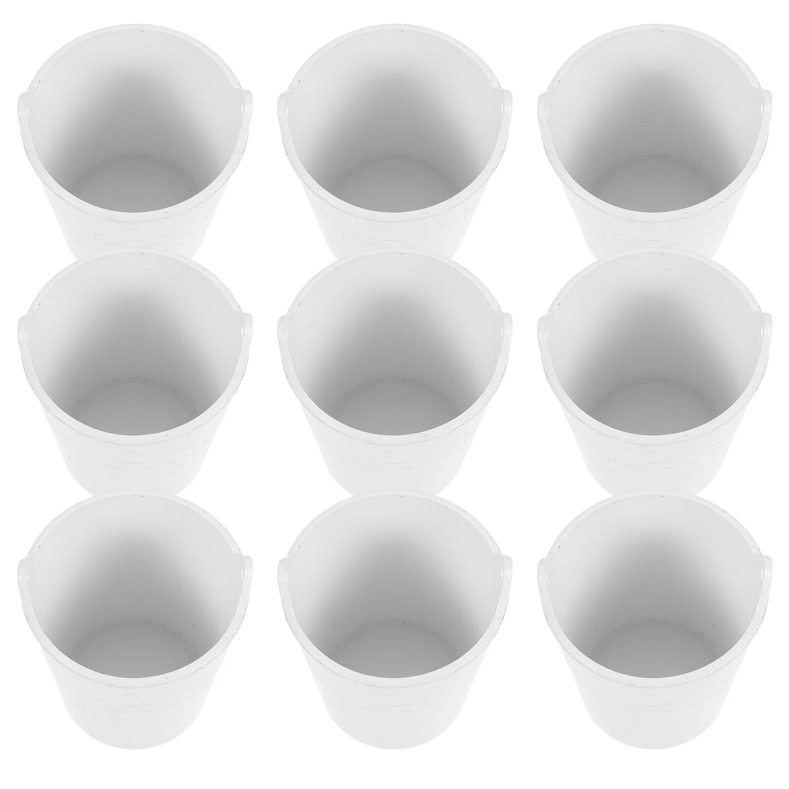 

10pcs Diy Craft Mini Buckets Uncolored Blank Plastic Buckets For Creative Art Projects Home Decor Planters Storage Vase Mini