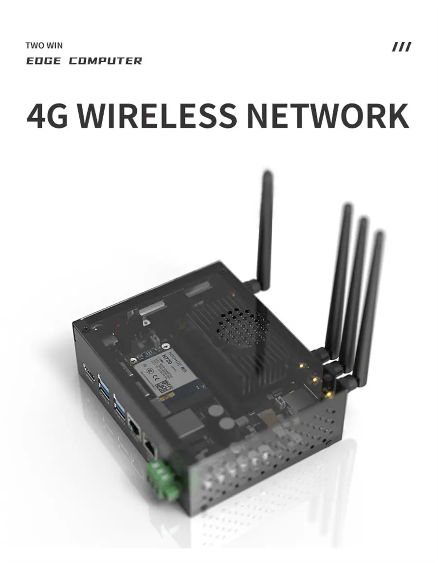 كمبيوتر 4G 128G Edge كمبيوتر صناعي مدمج NVIDIA Jetson TX2 كمبيوتر AI للذكاء الاصطناعي #4