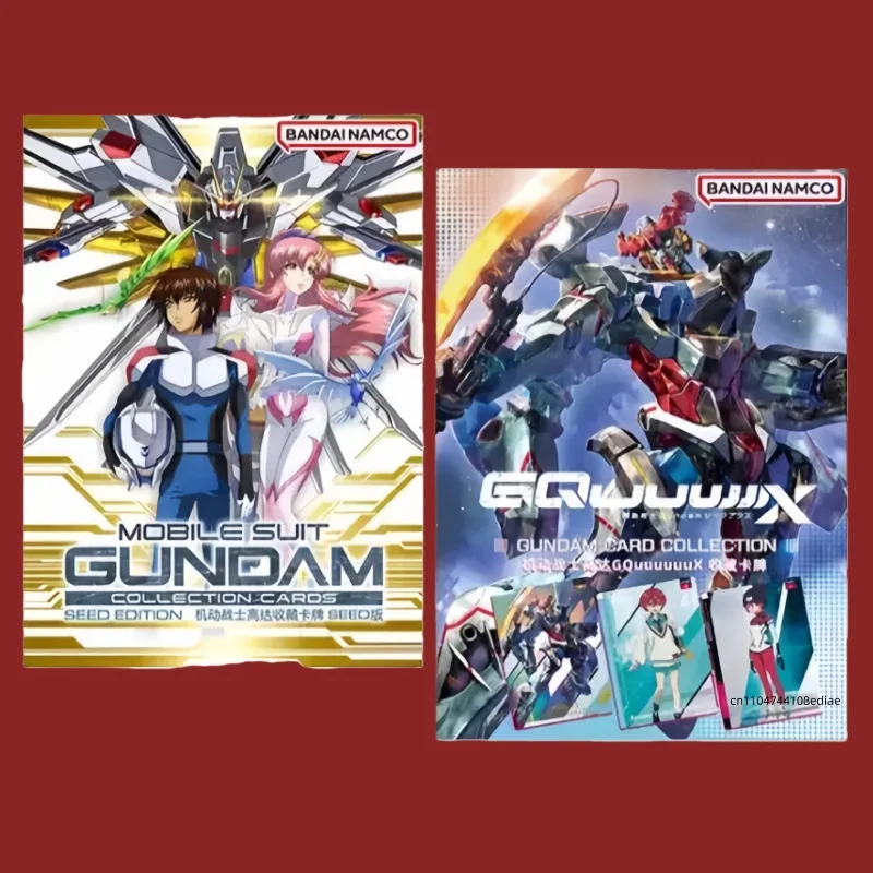 BANDAI genuino traje móvil Gundam SEED batalla a través del tiempo GQuuuuuuX tarjetas de juego de colección animación periférica regalos de vacaciones