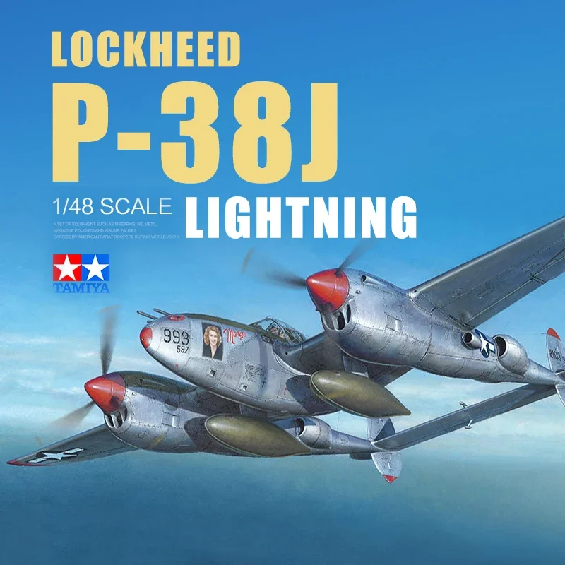 TAMIYA Assembly Aircraft Model Kit 61123 Lockheed (R) P-38J Lightning Bomber 1/48