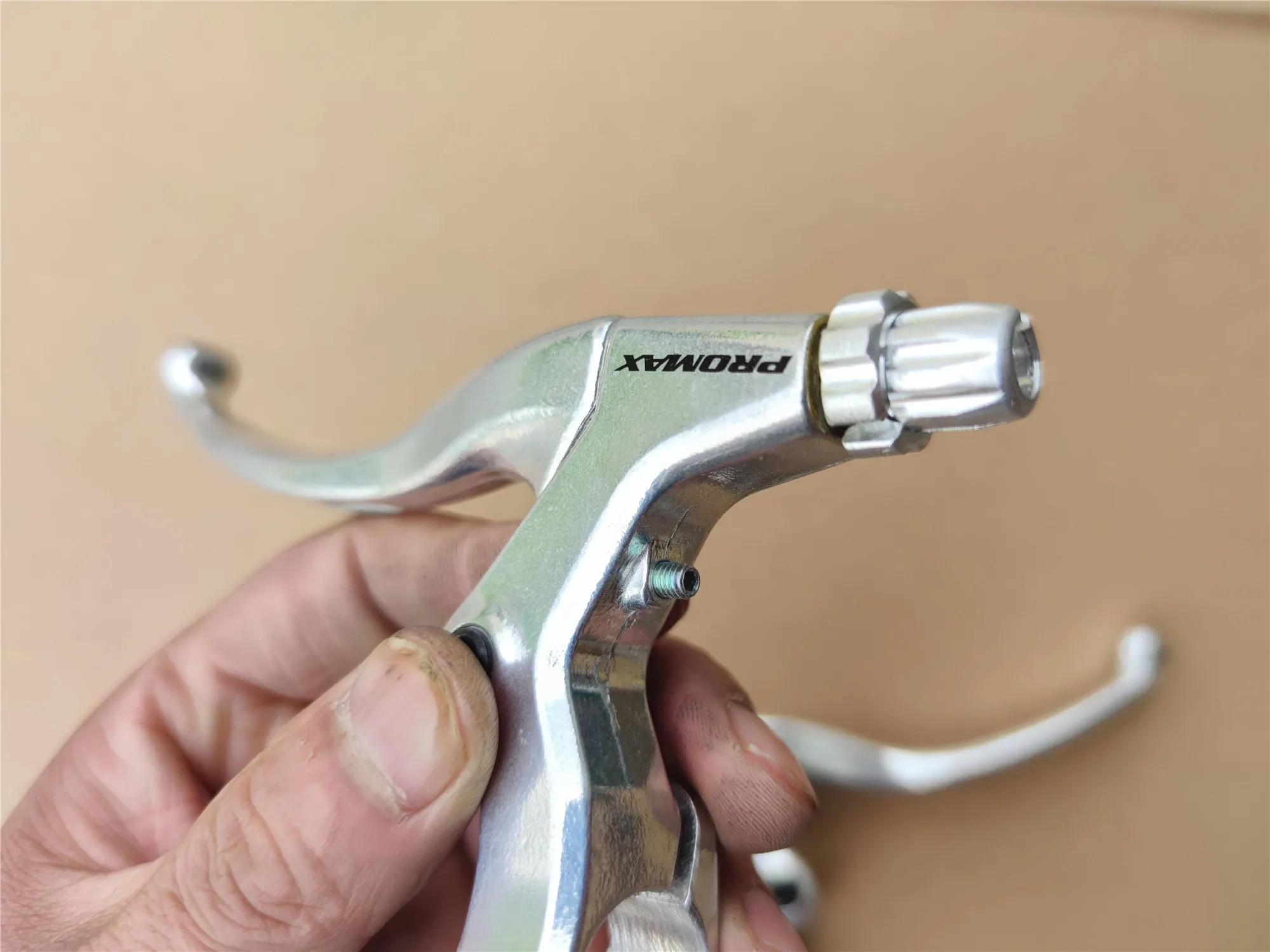 Promax-Silver Brake Lever, Right and Left, High Quality Brakes, Alloy Aluminum Handlebar, 22.2mm