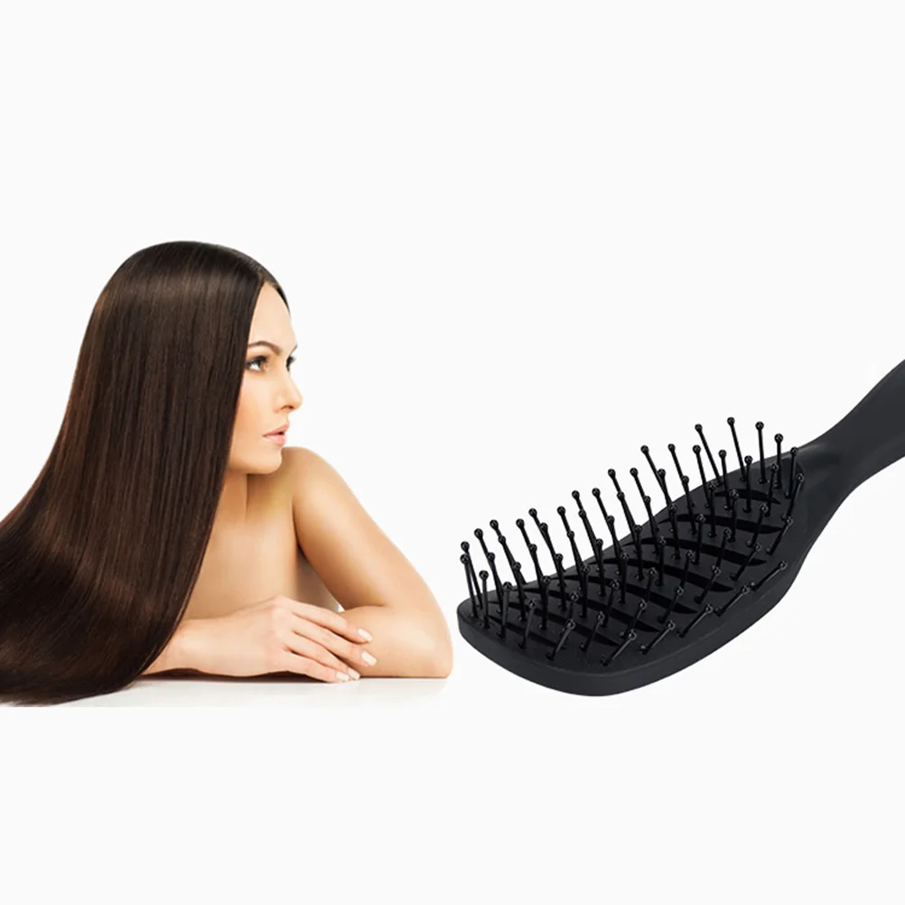 

2pcs Professional Curved Ribs Comb For Styling Nylon Plastic Hairdressing Wide Tooth Scalp Massage Salon Hair Care Durable