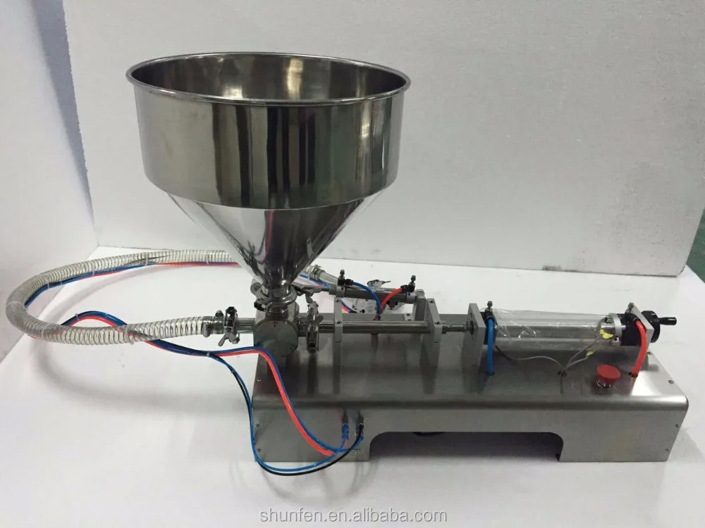 Pneumatic Semi-Auto One-head Fruit Pulp Filling Machine with Hand Held Nozzle (sauce Doser with Hand Trigger, Pastry Machine)