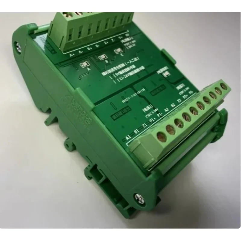 Encoder Signal Splitter (1 In 2 Out) with 5V/24V/RS422 Differential, ABZ PNP NPN Push-pull Collector Output Converter