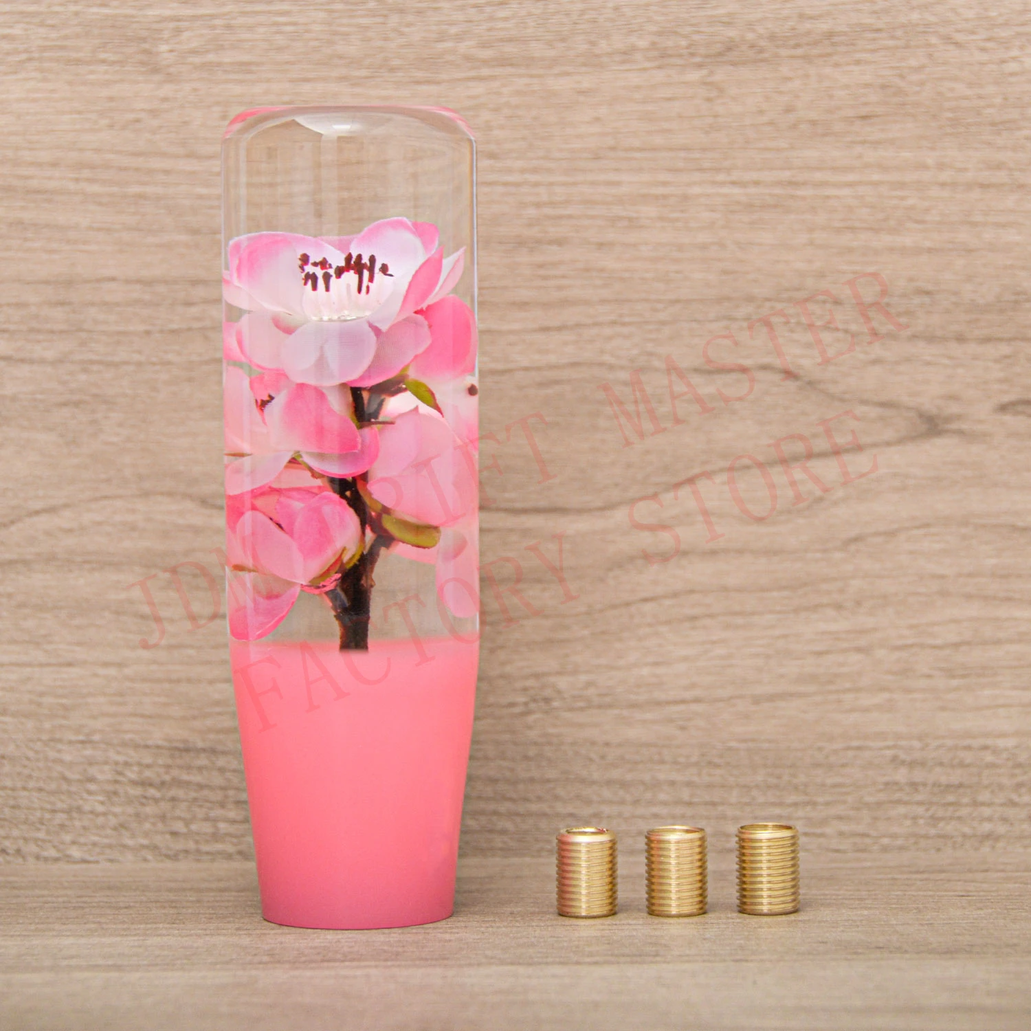 15cm JDM Pink Flower Gear Knob Universal Acrylic Shift Shifter Lever Stick Car Accessories