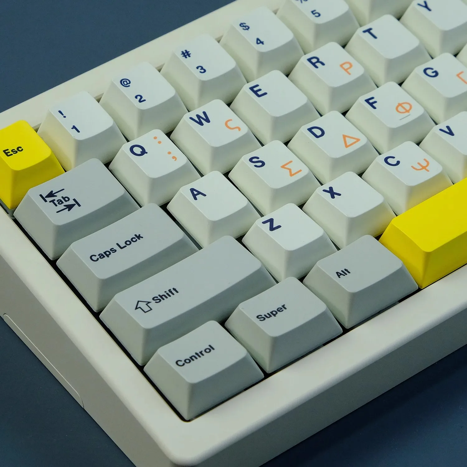 Imagem -02 - Gmk-pbt Keycaps Raízes Gregas Dye Subbed Perfil de Cereja Japonesa Keycap com 2.25u 2.75u 3u 7u Iso Retro