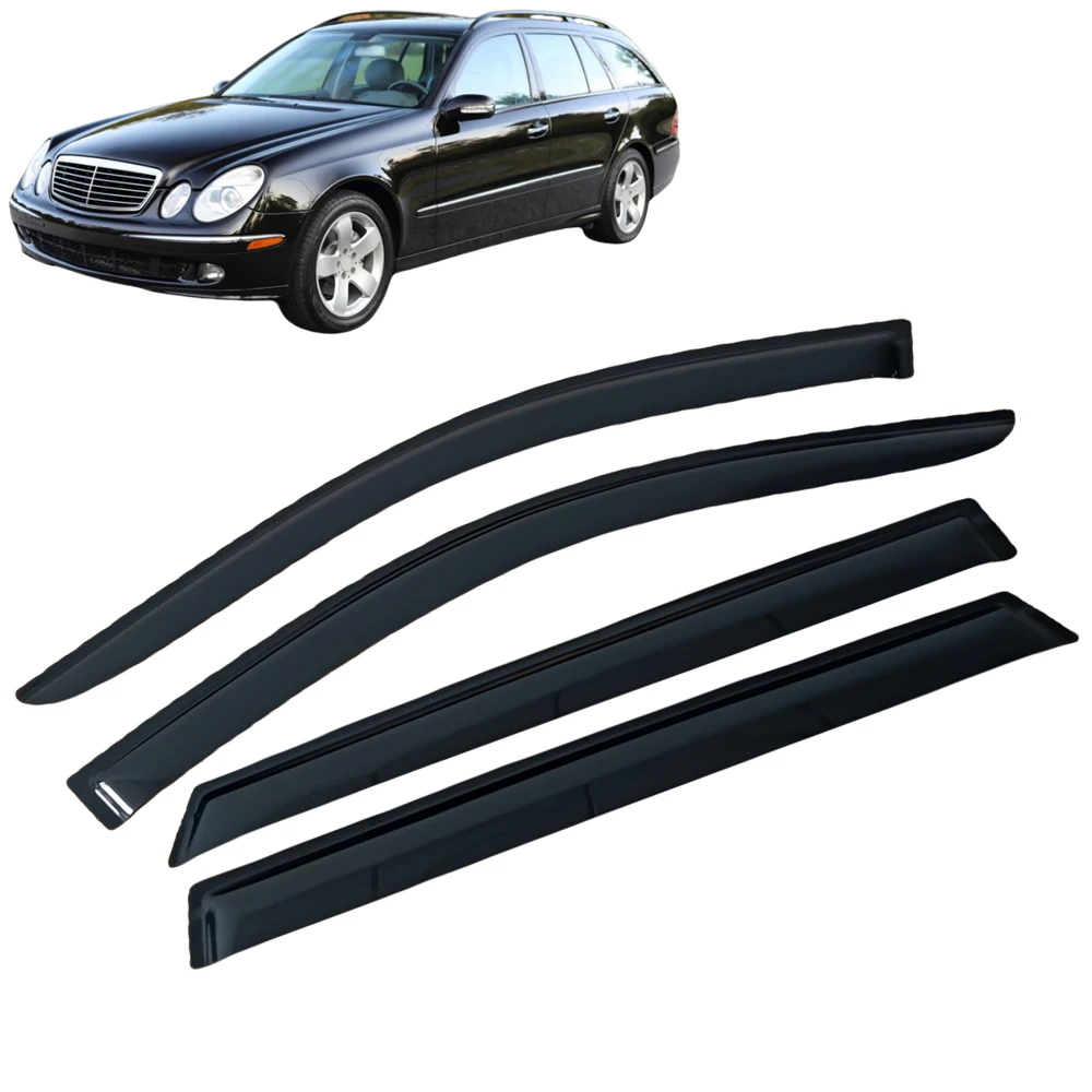 

Оконный козырек для MERCEDES-BENZ E-CLASS W211 WAGON 2003, 2004, 2005, 2006, 2007, 2008, 2009, ветрозащитные дефлекторы, защита от дождя, дверной козырек, вентиляционное отверстие