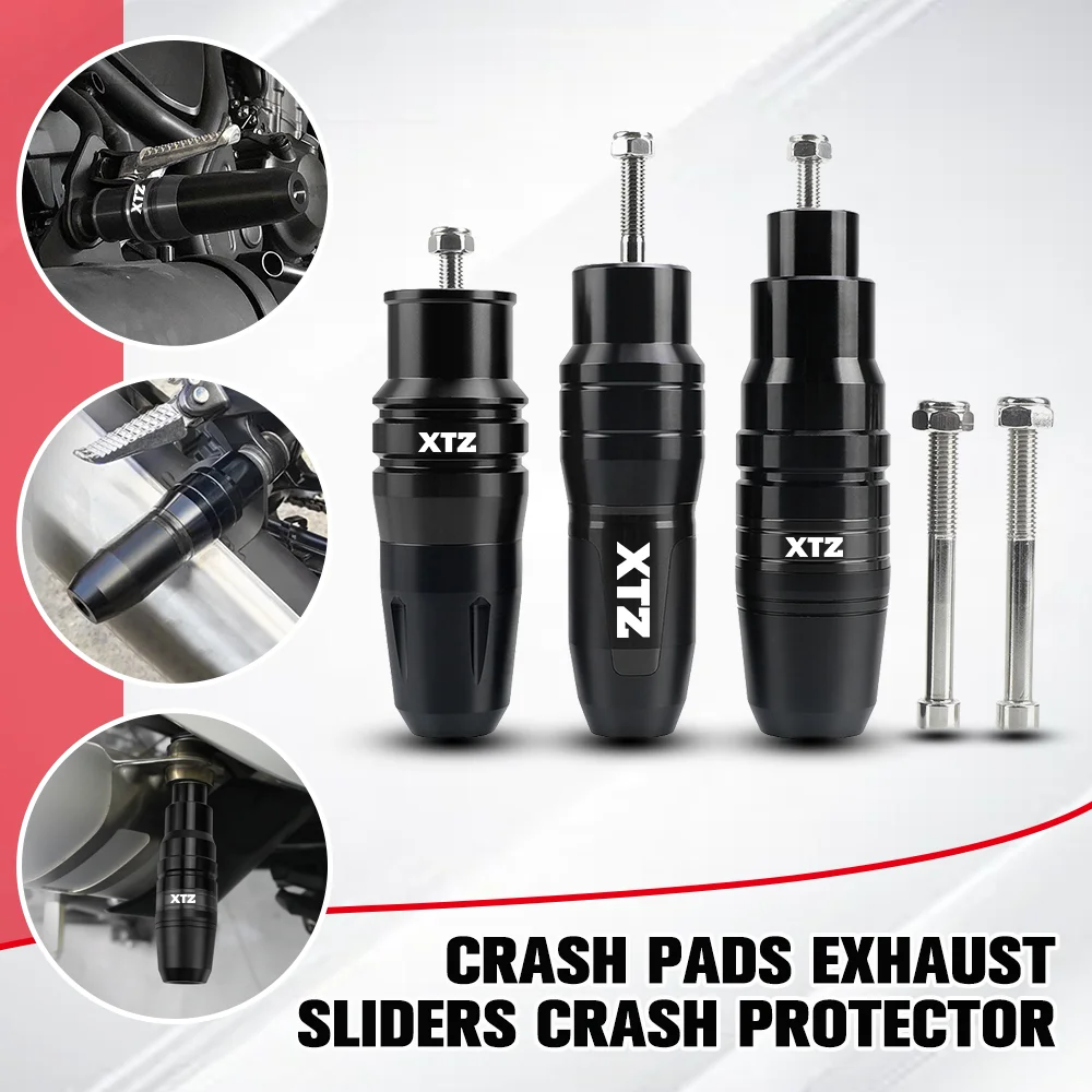 FOR YAMAHA XTZ125 XTZ150 XTZ690 XTZ1200 Motorcycle Accessoires CNC Falling Protection Exhaust Slider Crash Pads Slider