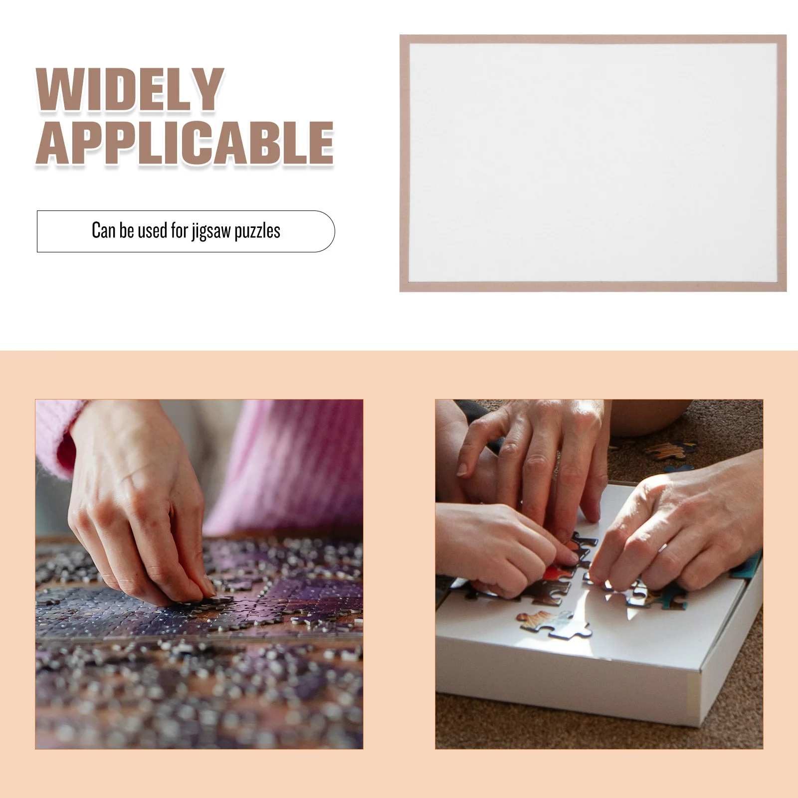 Mat 23.5" X 15.7" Non-Slip Foldable Jigsaw Board Frame Blank Board Frame Floor Puzzle Holder Tabletop Puzzle
