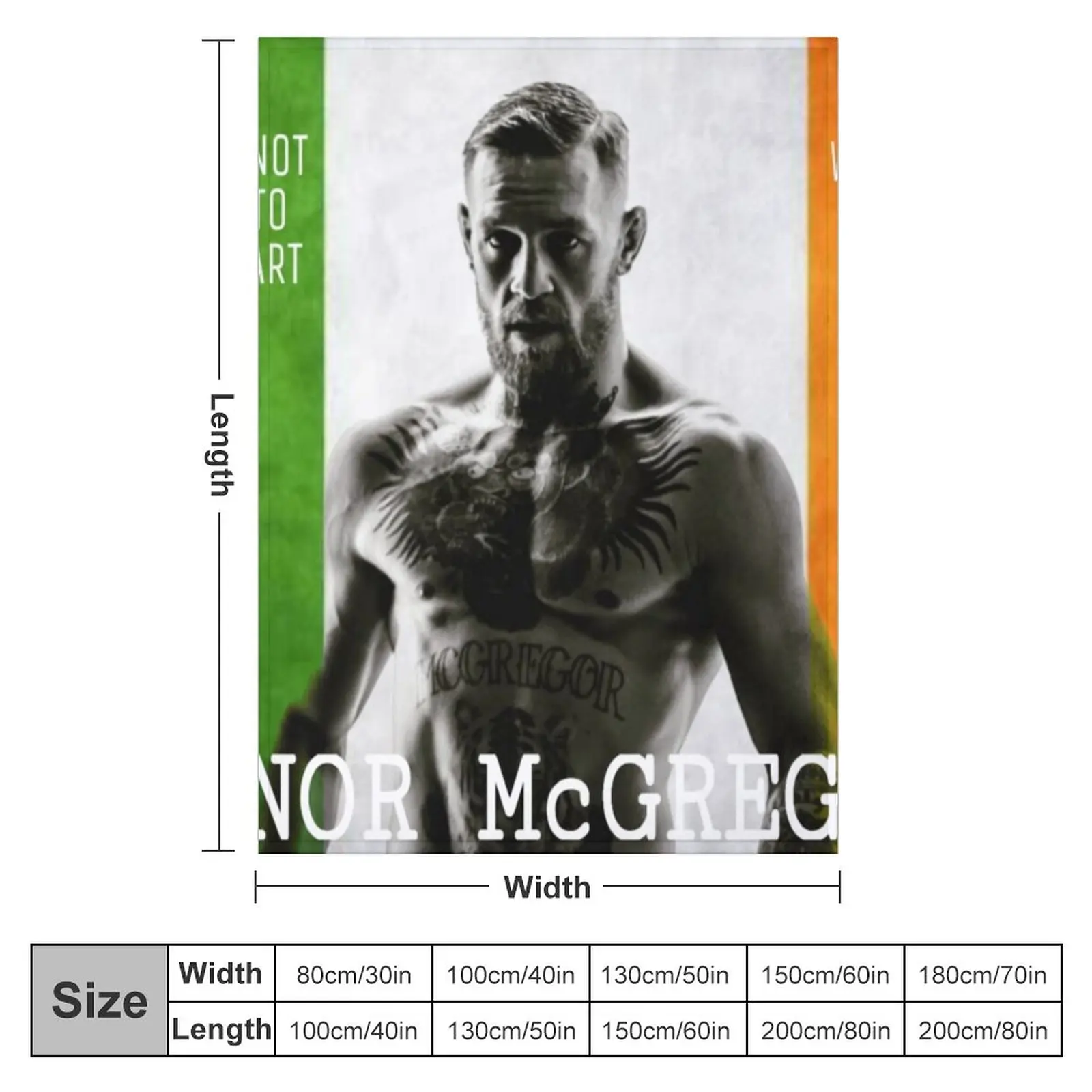 Conor McGregor Throw Blanket Luxury Blanket Fluffy Blankets Large valentine gift ideas sofa bed