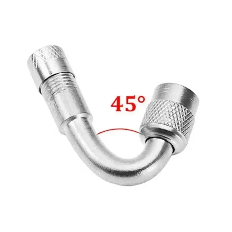 45 90 135 Degree Angle Bent Valve Adaptor Tyre Tube Valve Extension Adapter for Motorcycle Truck Car Moto Bike