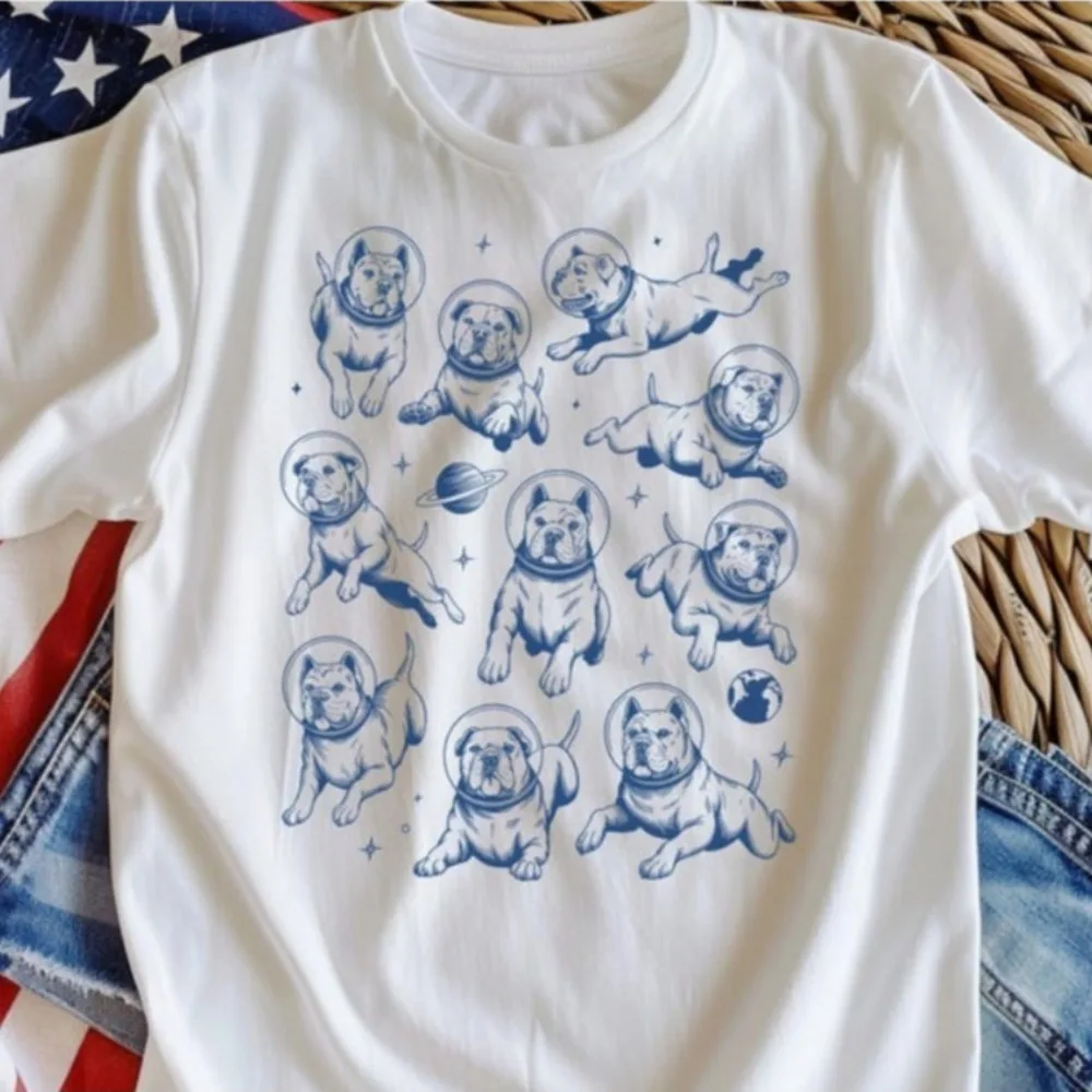 ケーンコルソシャツ スペースドッグTシャツ 宇宙飛行士コルソTシャツ ギャラクシードッグ愛好家ギフト ガーディアンドッグスペースシャツ 美的服