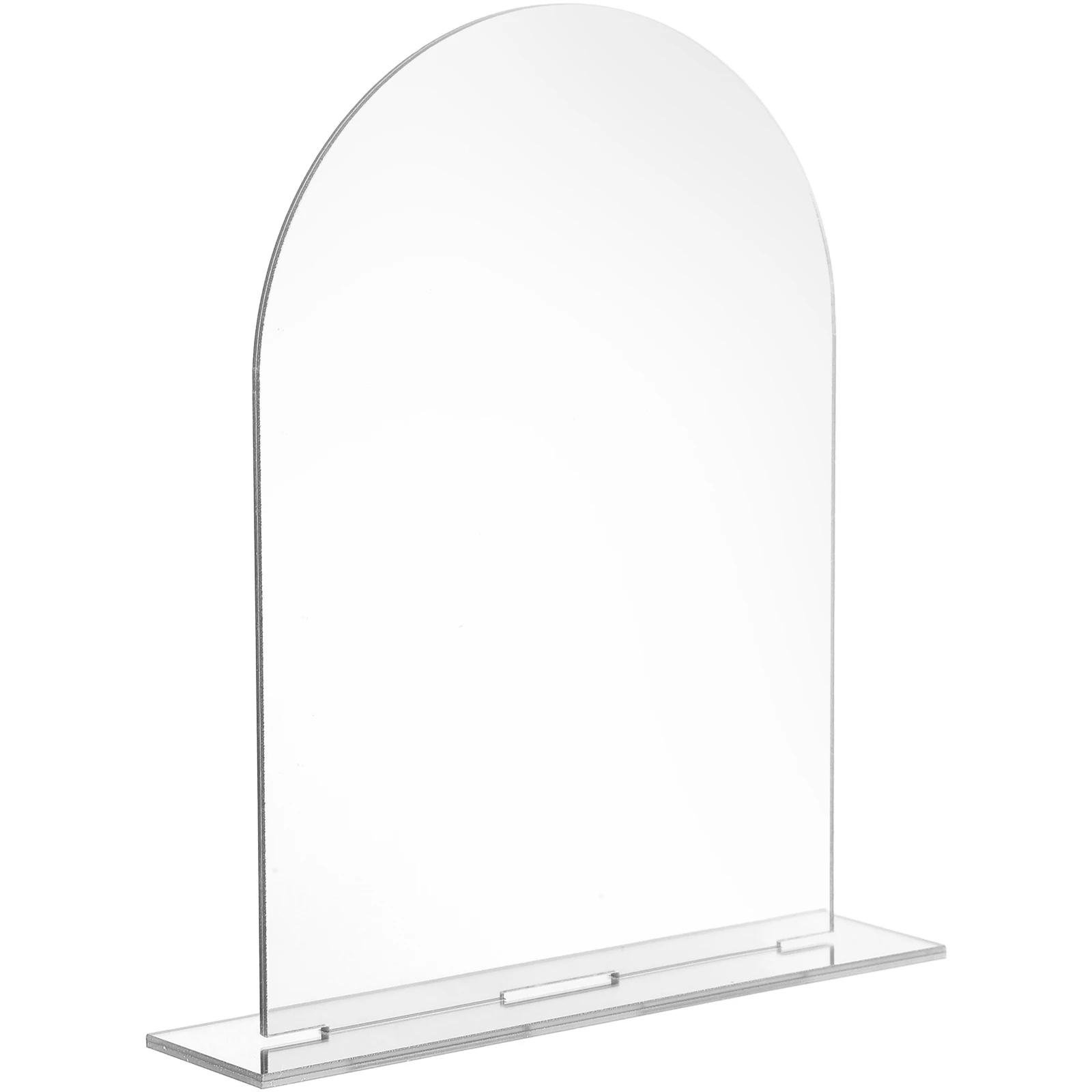 

Arch Acrylic Sign Arched Round Top Number Wedding Place Card Holders Event Party Decor Easel Stand Transparent