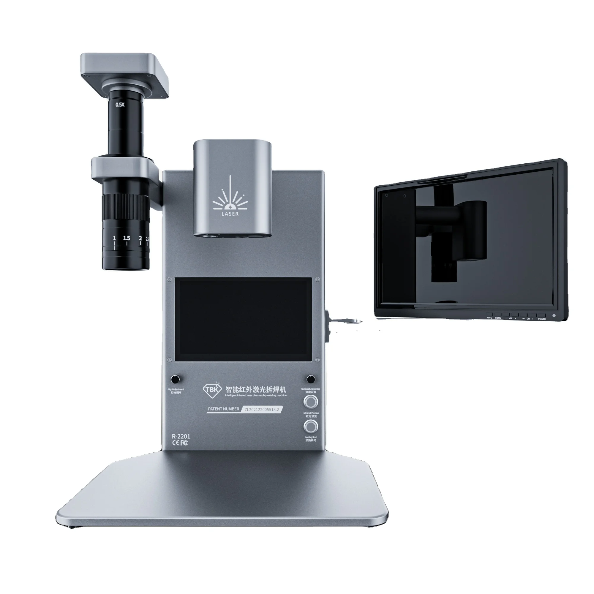 

TBK R2201 5 in 1 Desoldering Machine High-temperature Thermal Imager Built in Computer Display Electron Microscope