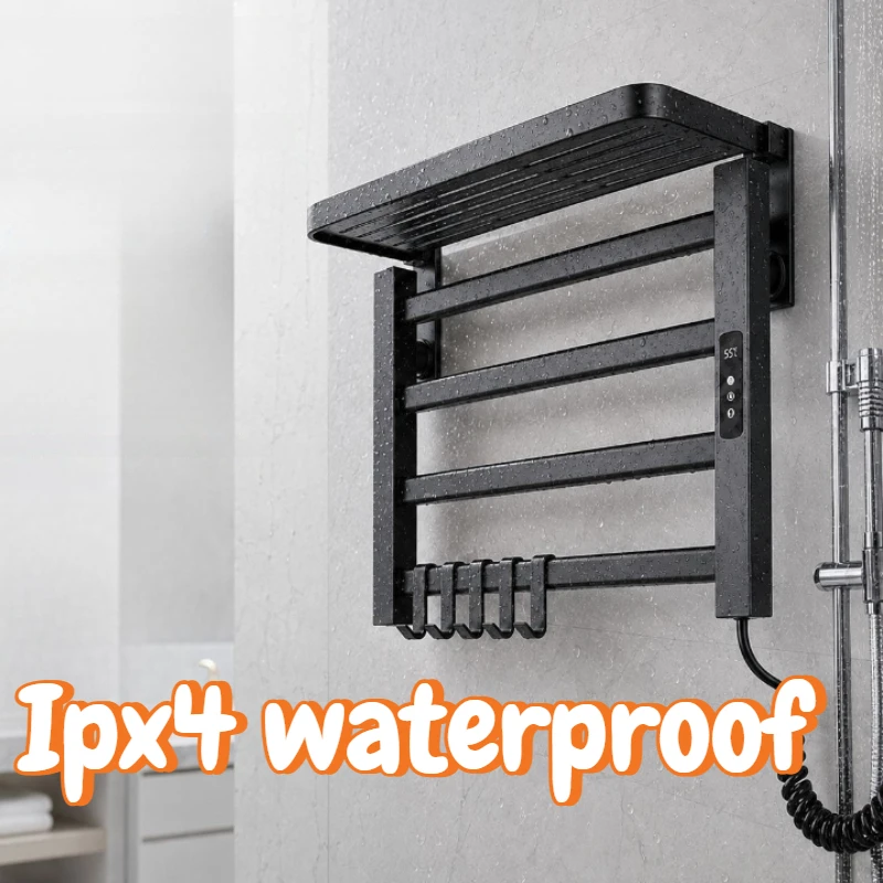 Antibacterial Towel Warmers Electric Heated Towel Rail Strong Load Bearing Clothes Dryer Multilayered Hot Cloth Dispenser Home