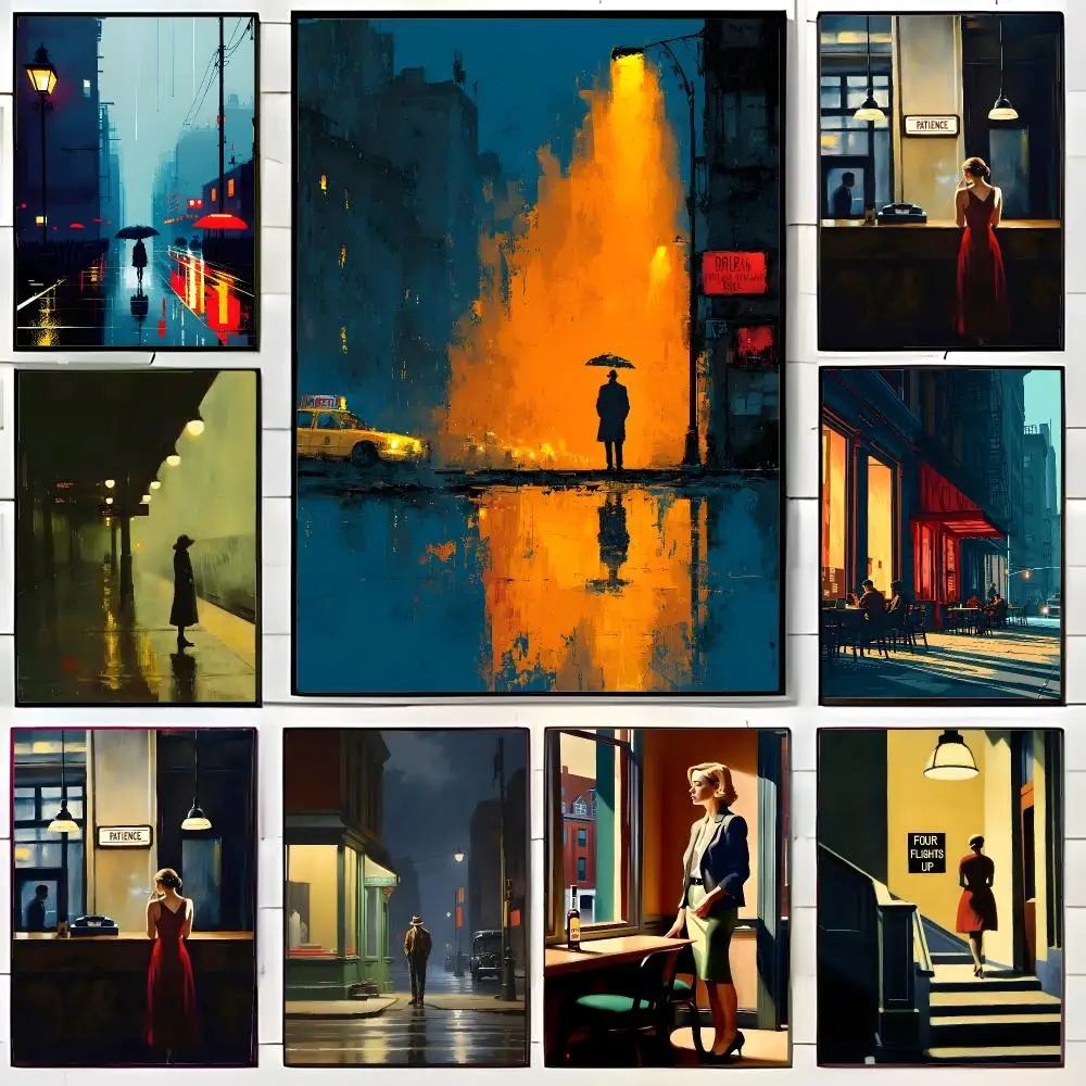 Renowned Artist E-Edward Hopper Poster Wall Art Print Decorative Mural Home Decor Gift Unframed