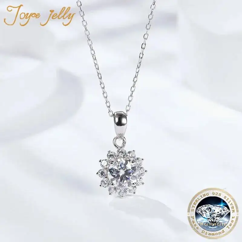 joycejelly-1ct-モアサナイト-925-スターリングシルバー-ネックレス-ひまわりペンダント-o-チェーン-エレガント-女性-ライト-ラグジュアリー-ジュエリー-パーティー用
