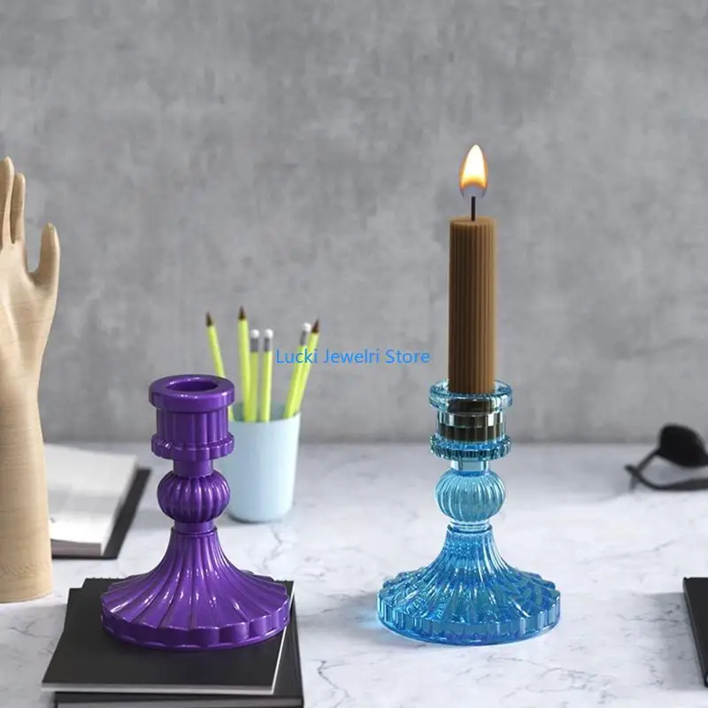 

193E Tealight Holder Resin Mold,Candlestick Epoxy Casting Silicone Molds