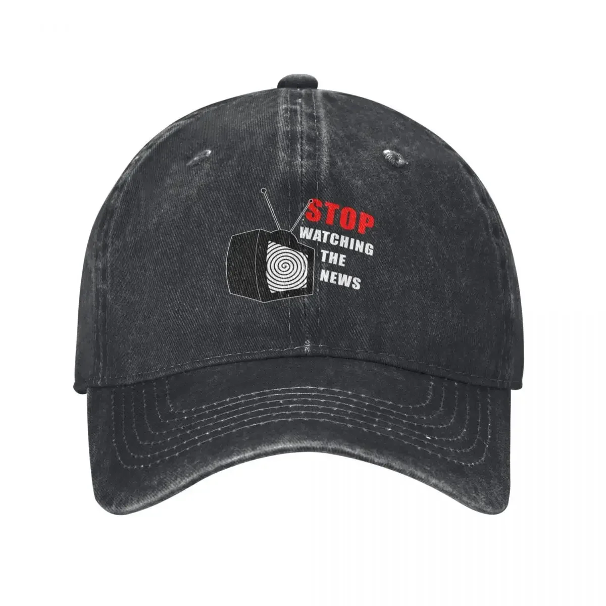 Stop Watching The Fake News, Brainwashing TV Baseball Cap beach hat Wild Ball Hat Caps For Men Women's