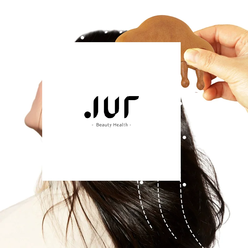 

Массажная расческа с меридианом сандалового дерева, деревянная терапевтическая массажная расческа с круглыми зубами, массажная щетка для точки кожи головы, рельефная релаксация