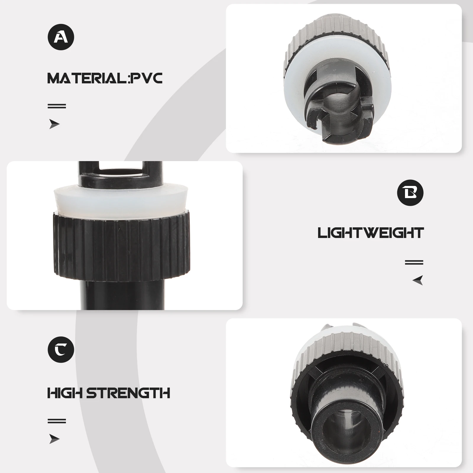 

2 Pcs Air Valve Adapter Quick Inflatable Paddle Board Pump Kayaks for Dinghy Inflation Boat