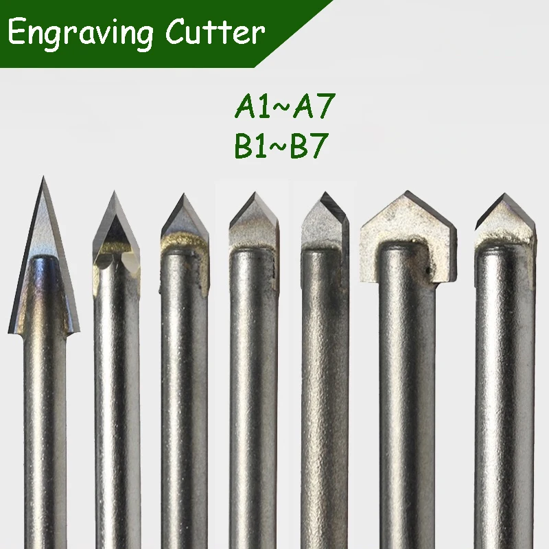 

Engraving Cutter Stone Marble Granite Router Bits Cnc Carbide Lathe Carving Engraver Knife Tile Drilling Milling Machine Tool