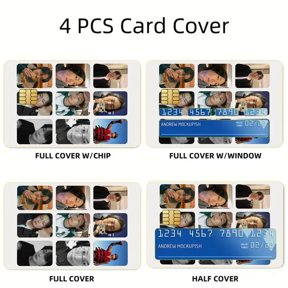 R-Roh J-Jae Won Card Stickers For Debit Bank Credit Cards Metro Bus Pass Sticker Decoration Cover Skin