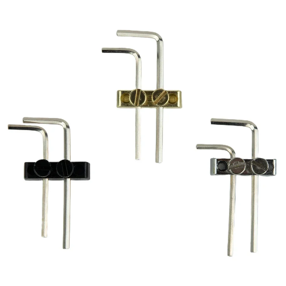 Electric Guitar Tremolo Headstock Mounted Key Metal Hex Wrench Holder Mounting Screws Tools Parts Guitar Parts Accessories