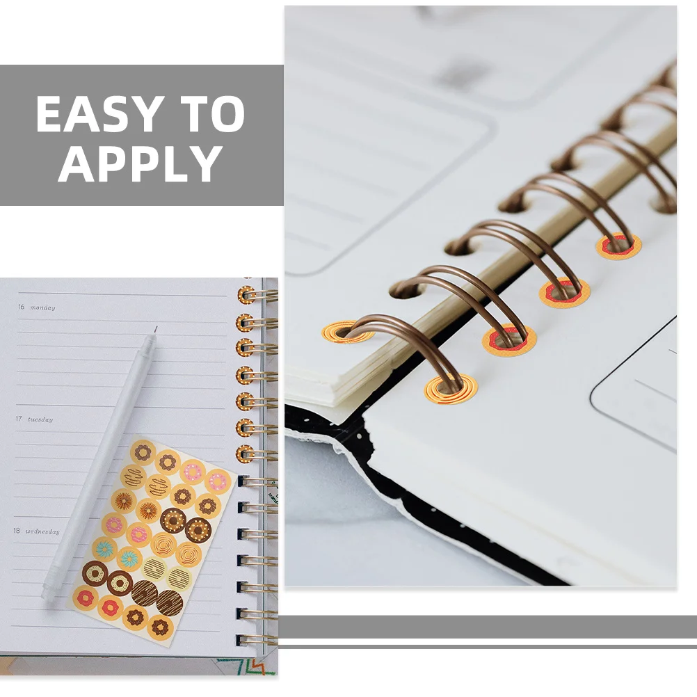 20 قطعة تعزيز لكمة ل فضفاضة ورقة ورقة الموثق إصلاح تسميات مدرسة مكتب الحرفية سجل القصاصات استخدام ثقب الورق تعزيز