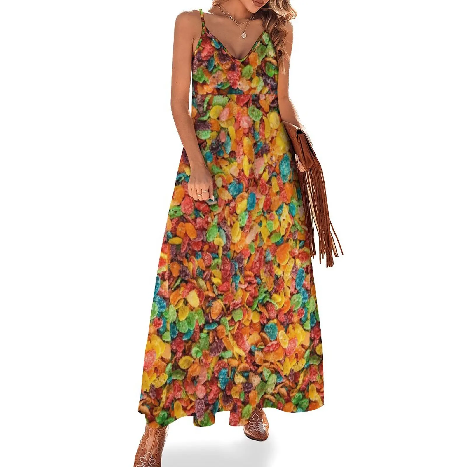 

Fruity Pebbles is I Sleeveless Dress women's clothing trend 2023 Dress women Party dresses for women