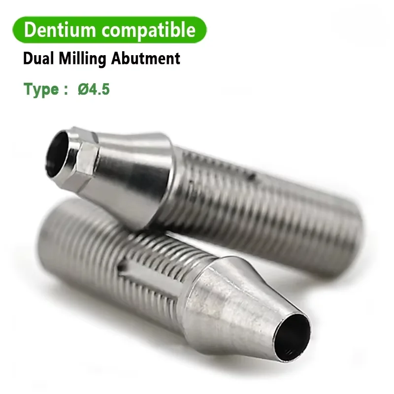 For Dentium System Temporary Abutment Hex and Non-hex Ti-base with a Screw for Dental Oral Surgical Screw Manual