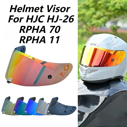 Para HJC RPHA 70 RPHA 11 visera Para casco de motocicleta HJ-26 lente de casco de cara completa Cascos Para accesorios de motocicleta Capacete parabrisas