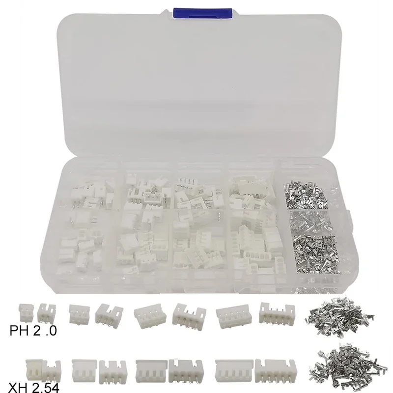 230Pcs/Sets PH 2.0 XH 2.54 2P 3P 4P 5 Pin Terminals Male Female Housing JST Wire Connector Adaptor PH2.0mm XH2.54mm Kits
