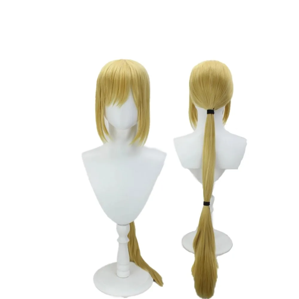 전투왕들의 왕 '97 테리 보가드 황금색 스파이크 긴 머리 합성 섬유 코스프레 가발