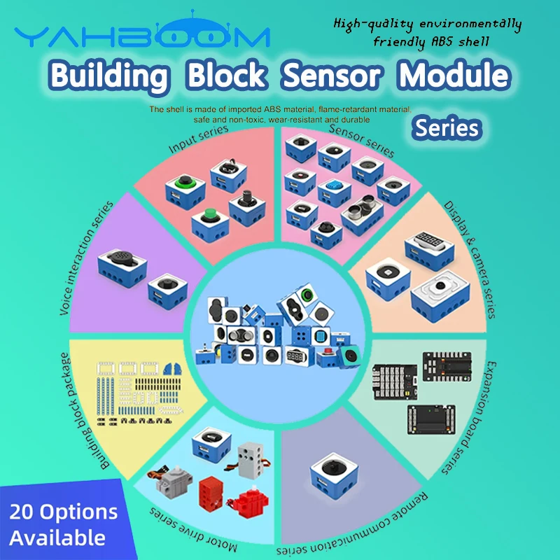 

Комплект модулей датчиков Yahboom: ультразвуковой и инфракрасный световой датчик, совместимый с Raspberry Pi Pico, MicroBit V2, V1.5, UNO