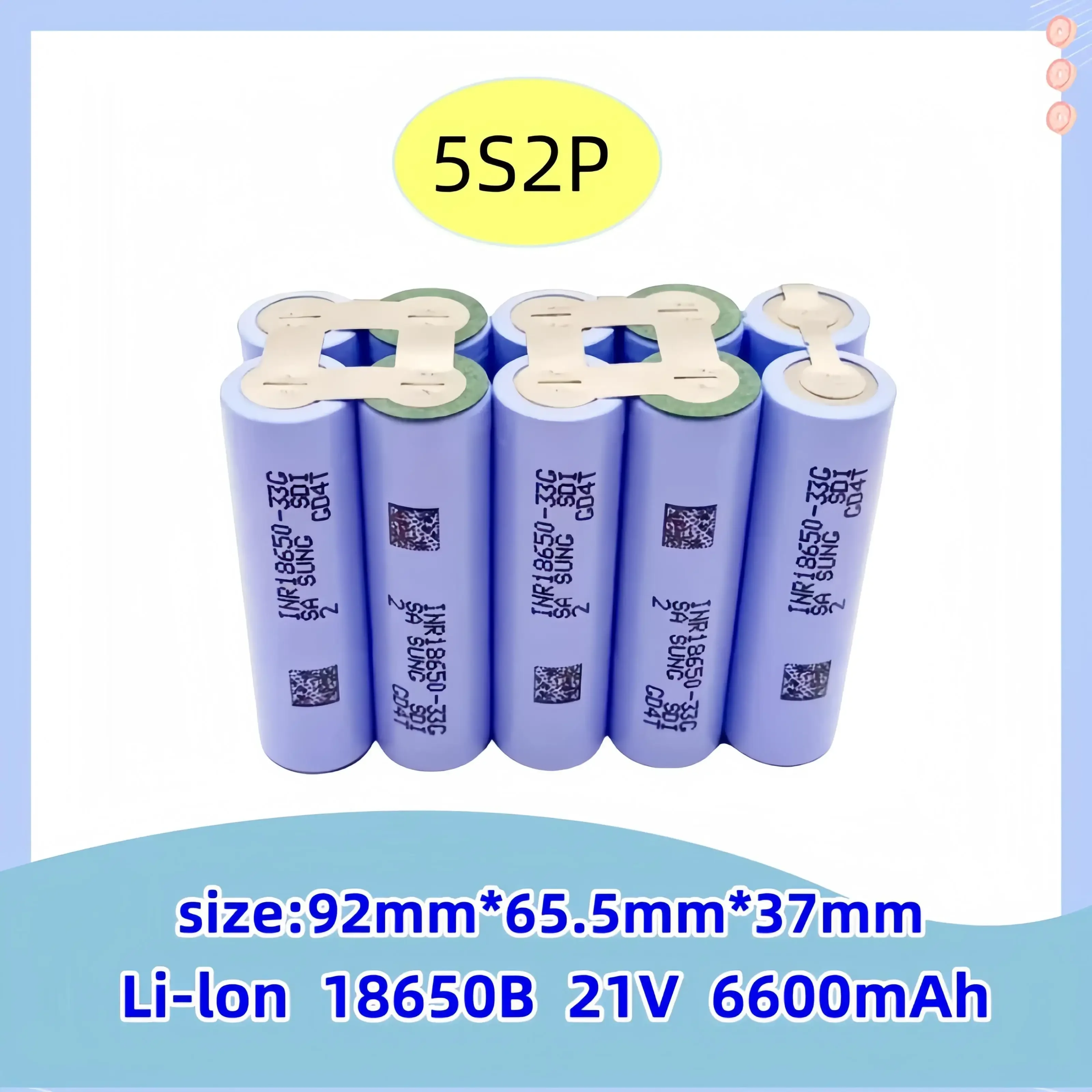 Electric screwdriver rechargeable lithium-ion battery,2s1p 3s1p 3s2p 4s1p 4s2p  5s2p 6S1P18650 33G 12V 16.8V 21V 25.2V 3.7V18650