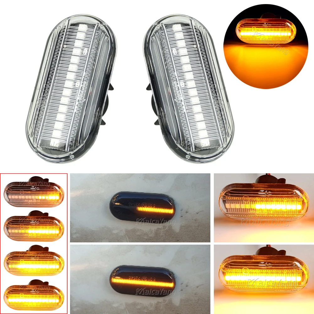 Sequential Flashing LED Turn Signal Side Marker Light For Dacia Duster Dokker Lodgy Renault Megane 1 Clio1 2 KANGOO ESPACE Smart