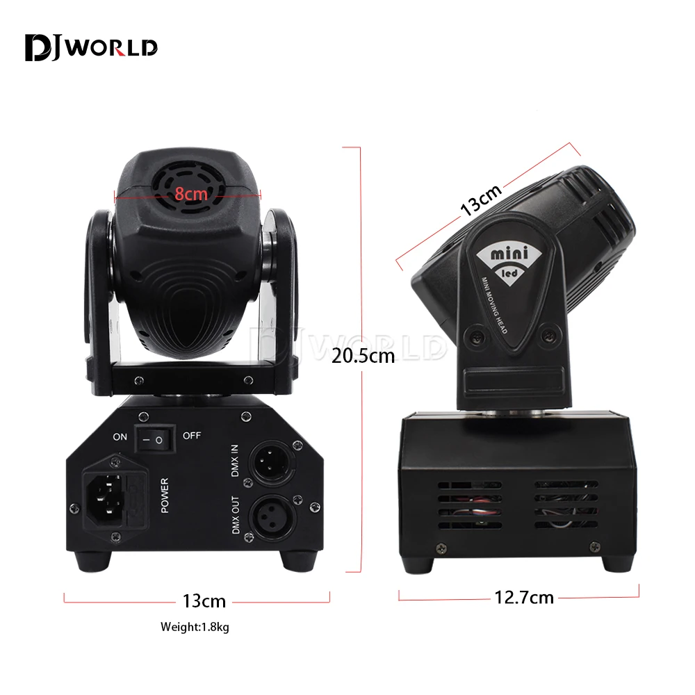 10W ลำแสงขนาดเล็กนำแสงเคลื่อนไหวหลอดไฟหน้า RGBW 4In1 DMX เวทีแสงเอฟเฟกต์สโตรโบสโคปสำหรับงานปาร์ตี้ดีเจคลับเต้นรำ