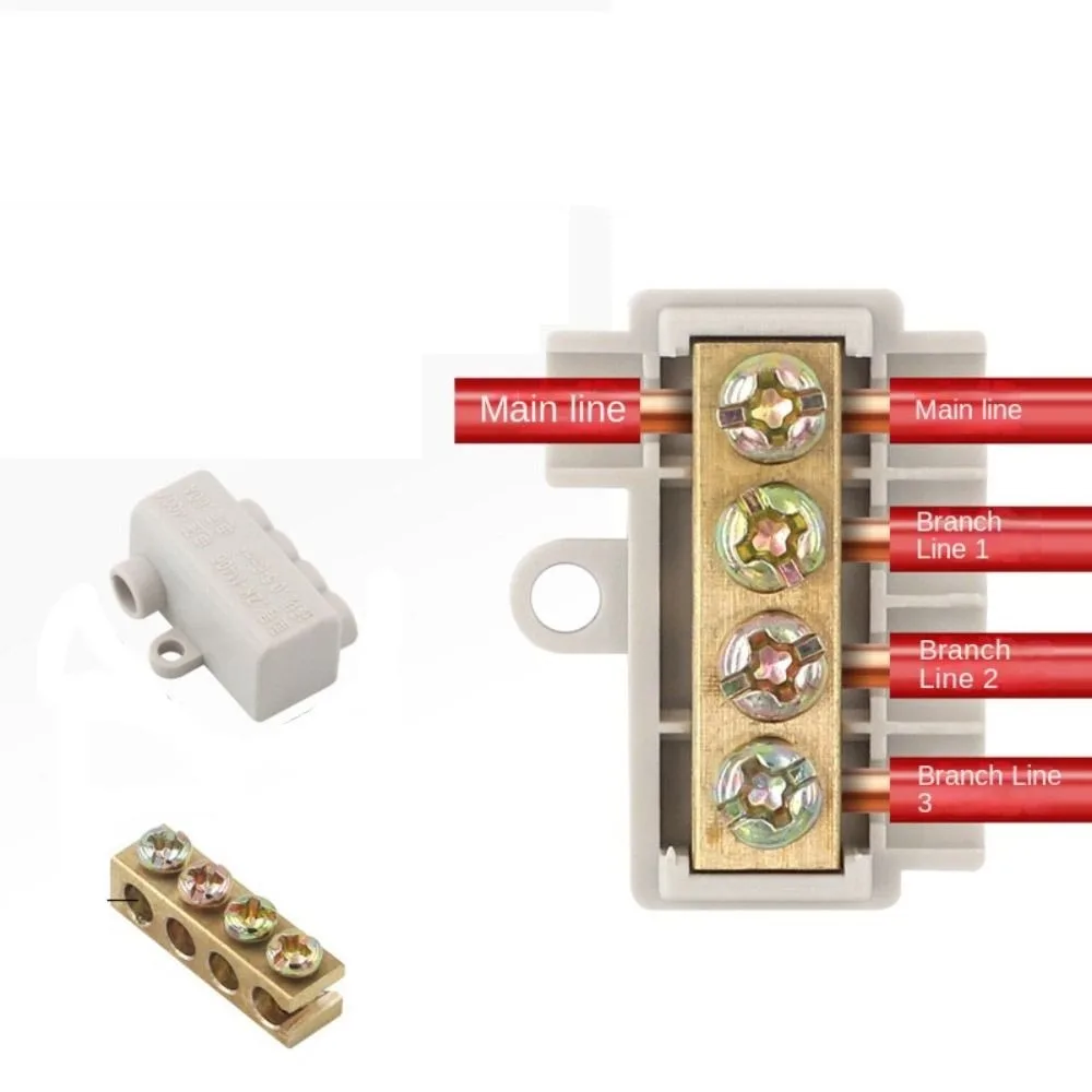 Universal T-type Wiring Terminal Locking Quick Crimp Splitter Wire Connector High Power Branch Terminal